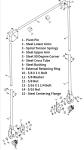 4 Spring Steel Arm Kit (Pin to Pin) - for widths OVER 95